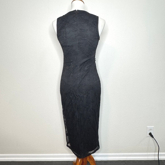 Whimsigoth Goth NEW Midi Lace Sheath Bodycon Dress MED Fashion Nova Modern Muse - Picture 7 of 11